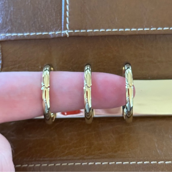 Filofax Malden Ochre Brown Personal Binder Planner Upgraded 30mm Rings in Gold - Picture 7 of 17